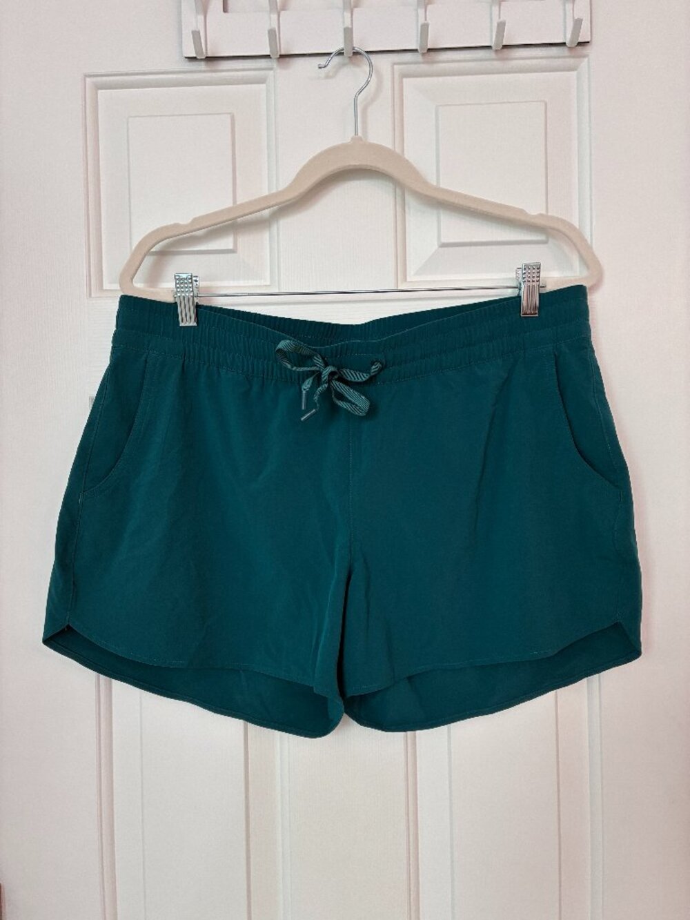 Eddie Bauer Teal Drawstring Shorts Pull On